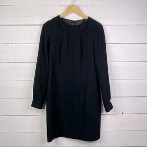 ELIE TAHARI Black Cloe Long Sleeve Sheath Dress Size‎ 12